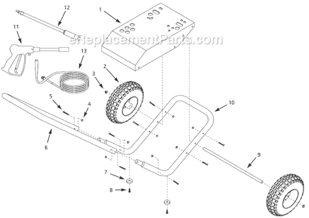 Page A Diagram and Parts List for PW231810LE  Campbell Hausfeld Pressure Washer